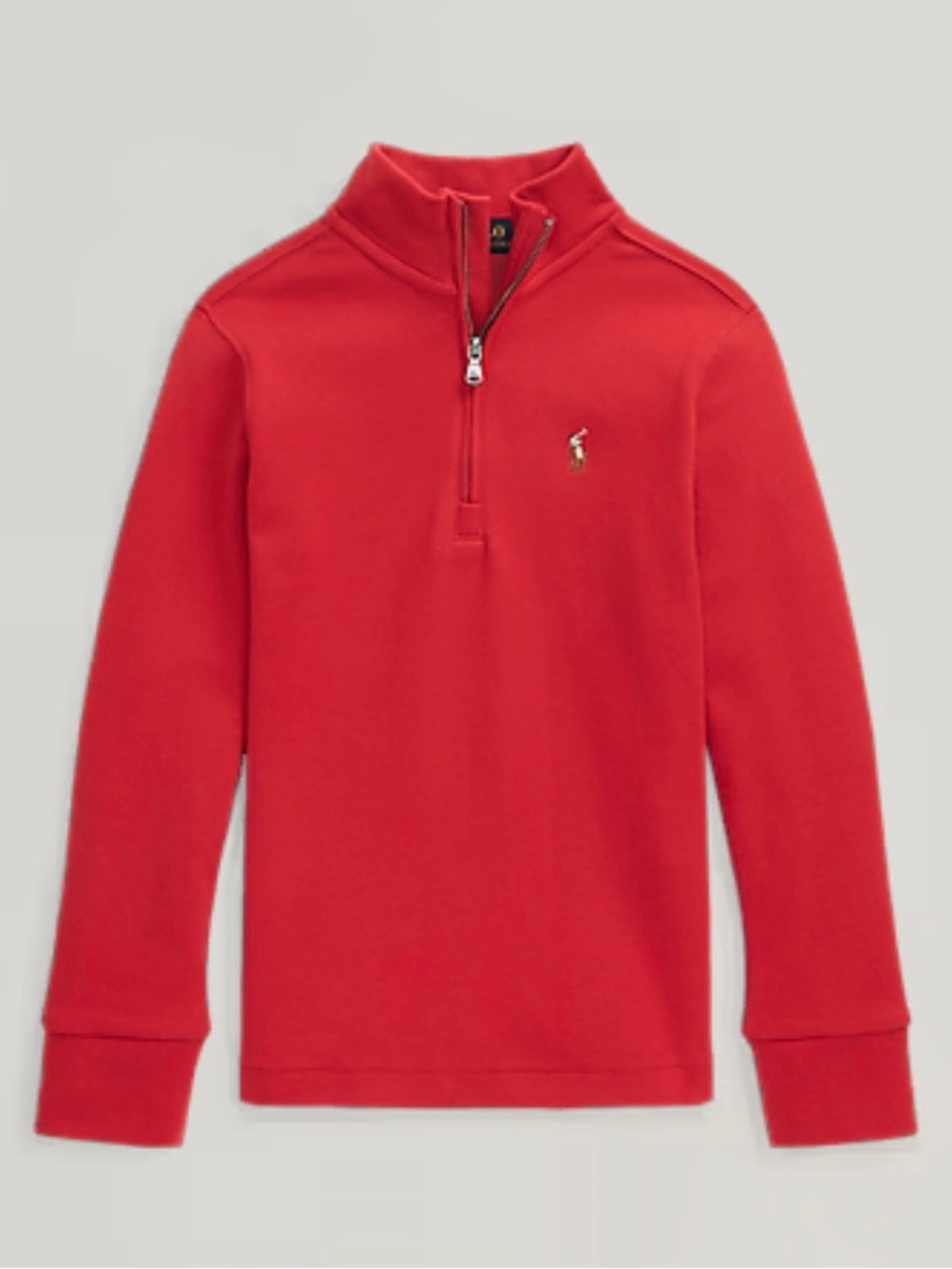 POLO Ralph Lauren Cotton Interlock Quarter-Zip Pullover - 6